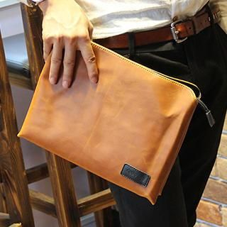 Brickhouse Faux-Leather Messenger Bag