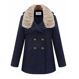 FURIFS Fleece Collar Coat