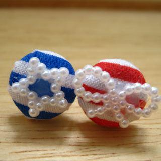 Fit-to-Kill Lovely sailing Button Earrings