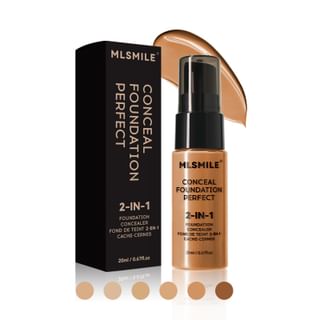Mlsmile - 2-In-1 Conceal Foundation - 6 Colors #06 - 20Ml