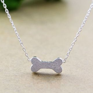 maxine 925 Sterling Silver Bone Necklace