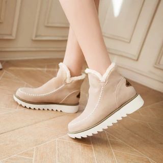 Shoes Galore Fleece-lined Short Boots