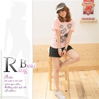 Short Sleeve Circle Print Tee