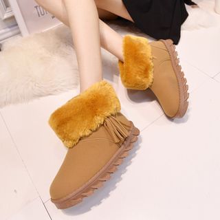 Chryse Tasseled Short Snow Boots