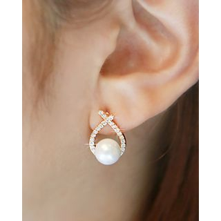 Miss21 Korea Faux-Pearl Stud Earrings