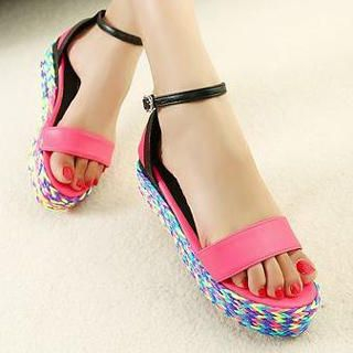 Mancienne Color-Block Espadrille Sandals