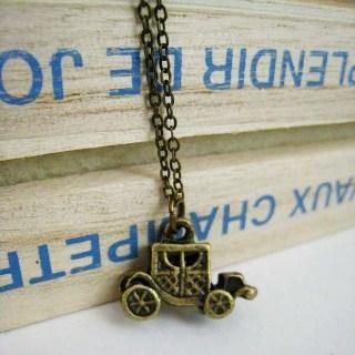 MyLittleThing Copper Old Car Necklace Copper - One Size