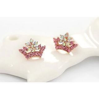 Best Jewellery Rhinestone Crown Earrings