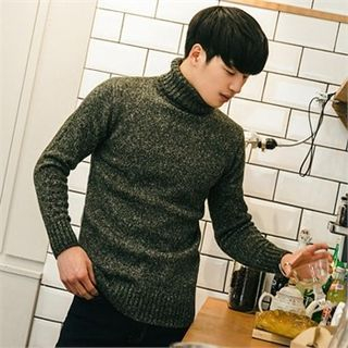 STYLEMAN Turtle-Neck Knit Top