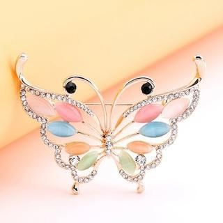Trend Cool Jeweled Butterfly Brooch