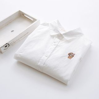 Bonbon Long-Sleeve Embroidered Shirt