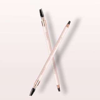 Novo - Fine Slim Chopper Eyebrow Pencil - 4 Colors 01# Natural Black - 3G