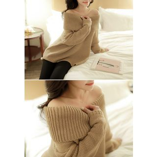 MyFiona Off-Shoulder Wool Blend Sweater