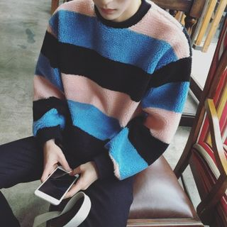 JUN.LEE Striped Sweatshirt
