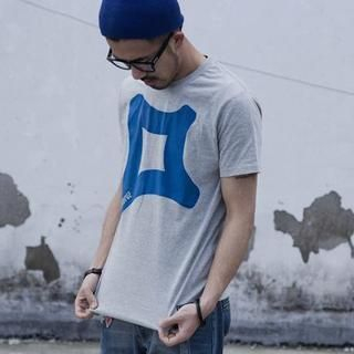 YIDESIMPLE Printed Cotton T-Shirt