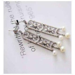 Kulala Crystal Sterling Silver Dangle Earrings