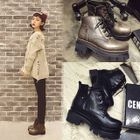Block Heel Lace Up Short Boots от YesStyle.com INT Block Heel Lace Up Short Boots от YesStyle.com INT