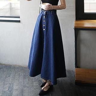 Amella Denim Maxi Skirt