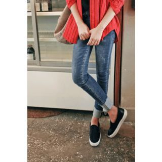 CHERRYKOKO Washed Skinny Jeans