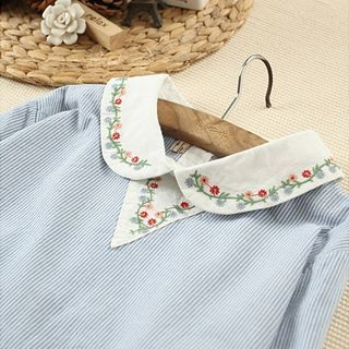 Mellow Fellow Embroidered Collared Top