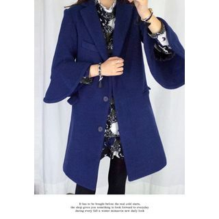 Miamasvin Bell-Sleeve Wool Blend Coat