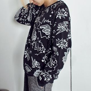 Pony's Tale Print Pullover