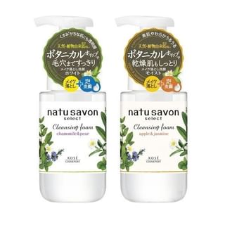 Kose - Natu Savon Select Cleansing Foam Chamomile & Pear - 200ml