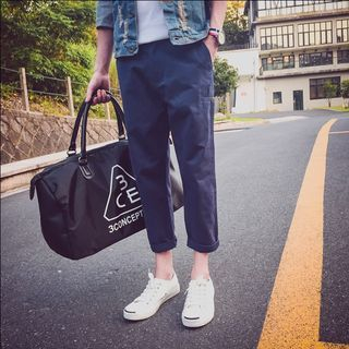 JUN.LEE Cropped Straight Fit Pants