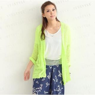 SO Central Cardigan Chartreuse - One Size