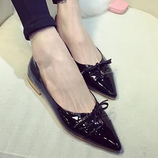 MXBoots Bow Accent Patent Flats