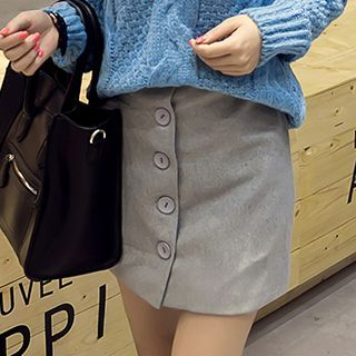 Hamoon Buttoned Skirt