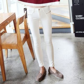 Koo Zipper-Detail Skinny Jeans