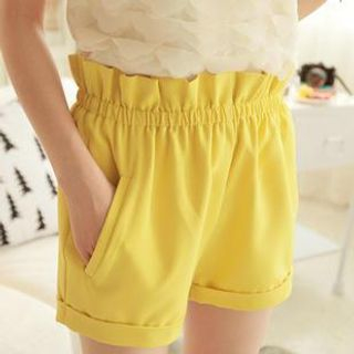 Chuvivi Paperbag-Waist Shorts