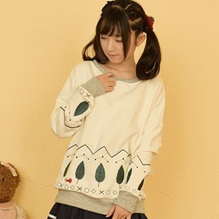 Moriville Embroidered Pullover