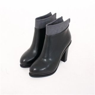 GLAM12 Chunky-Heel Ankle Boots