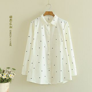 Storyland Long-Sleeve Star-Print Shirt