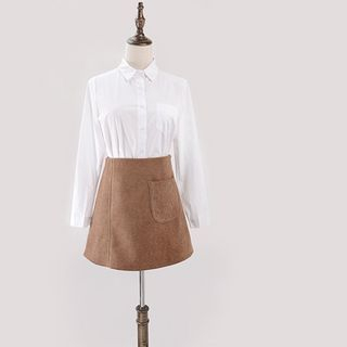 X:Y Pocket-detail A Line Skirt
