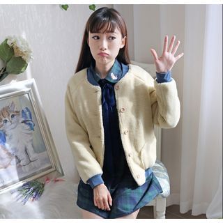 Moricode Embroidered Shearling Jacket