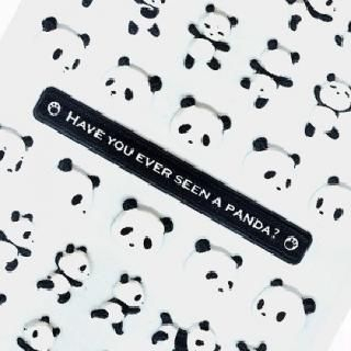 Full House Panda Pattern Stickers