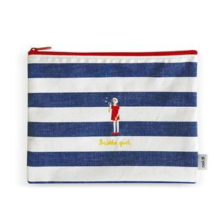 BABOSARANG Girl Embroidered Pouch Stripe - One Size