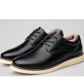 surom Genuine-Leather Fleece-Lined Oxfords