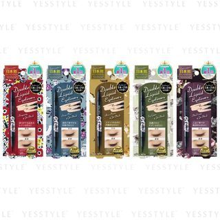 COSMEBANK - Miru Miru Double Liquid Eyeliner - 4 Types 04 Jet Black & Yuzuha