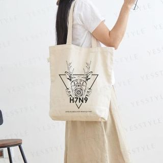 Aoba Deer Printed Shopper Bag