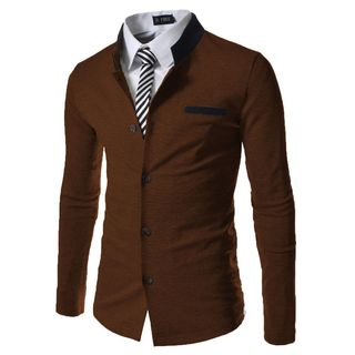 Bay Go Mall Mandarin Collar Cardigan