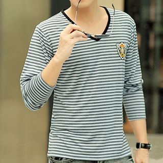 Hyung Striped Long-Sleeve T-Shirt