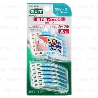Gum Pro Care Interdental Brush Curve SSS-S Thin - 30 pcs