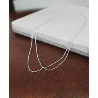 Reflower Layered Silver Necklace