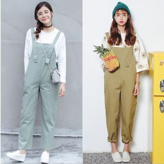 SUYISODA Linen-Blend Dungaree