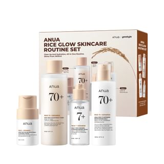 Anua - Yesstyle Exclusive Rice Glow Skincare Routine Set 4 Pcs