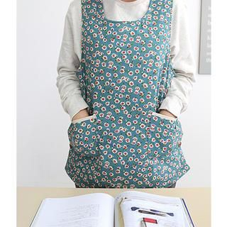 iswas Floral Print Quilted Apron